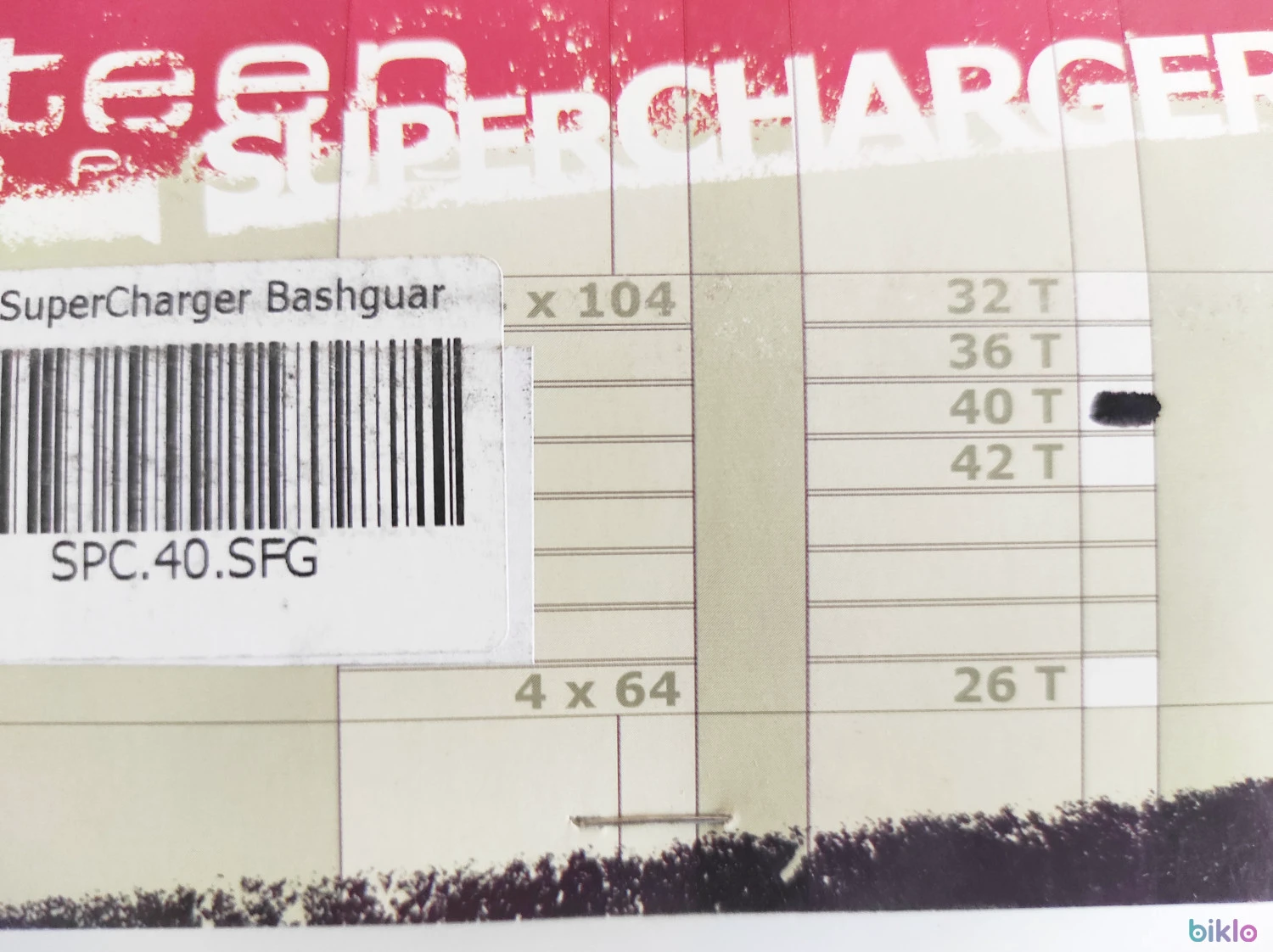 9. Bashguard E*thirteen Supercharger 36-40T, 104 BCD, verde, nou