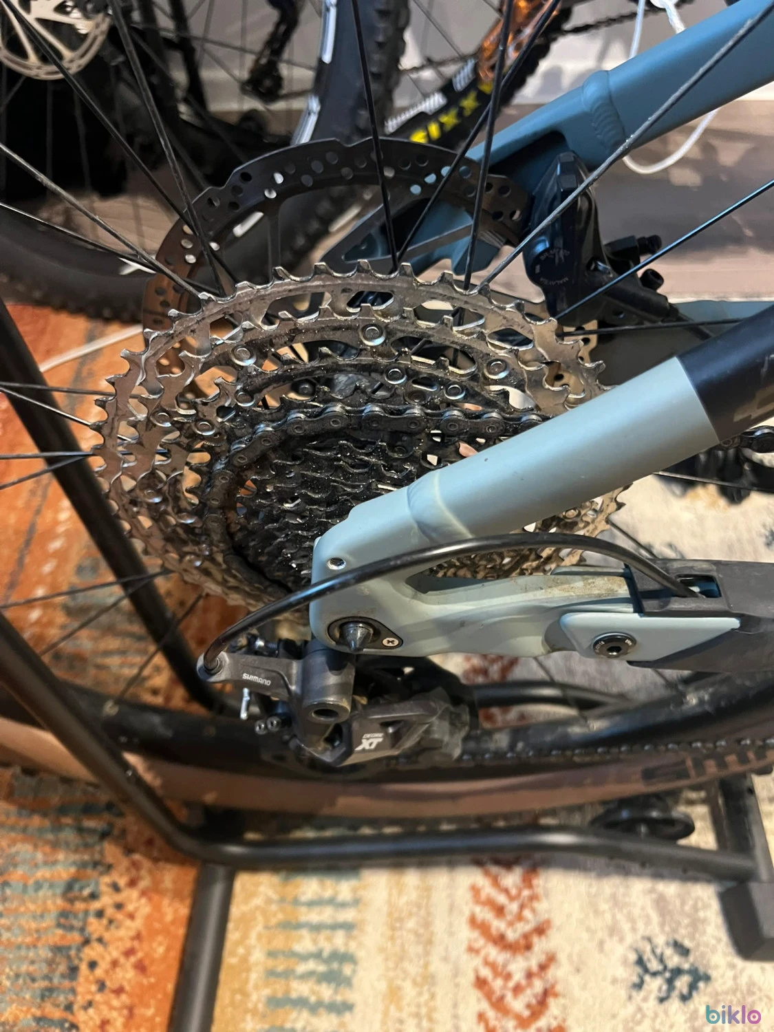 8. Bicicleta electrica Cube Stereo Hybrid 120 SLX 750 Swampgrey 'n' Black 2023, roți 29″ Marime XL
