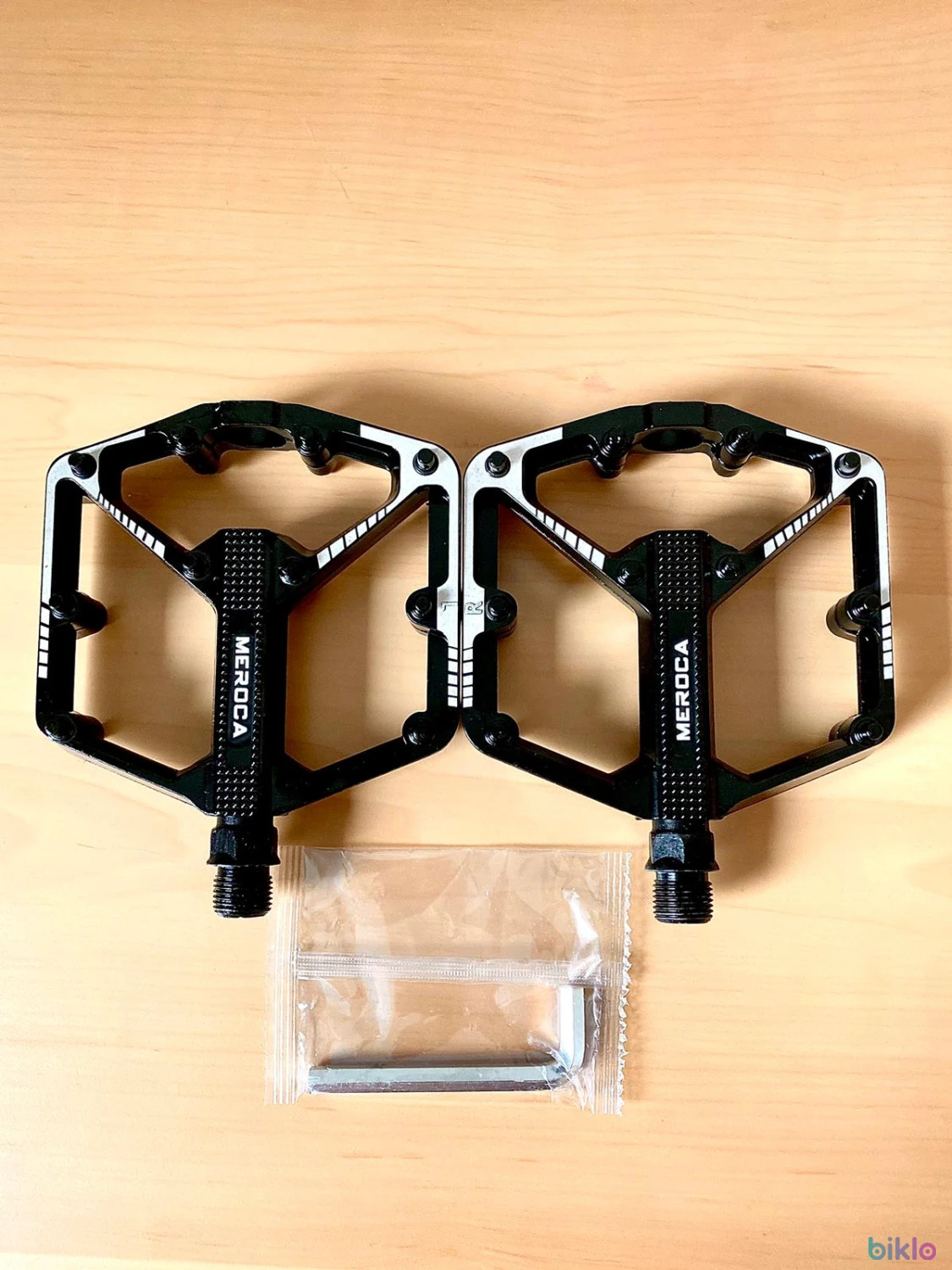 2. Meroca pedale bicicleta DU Rulment MTB aluminiu