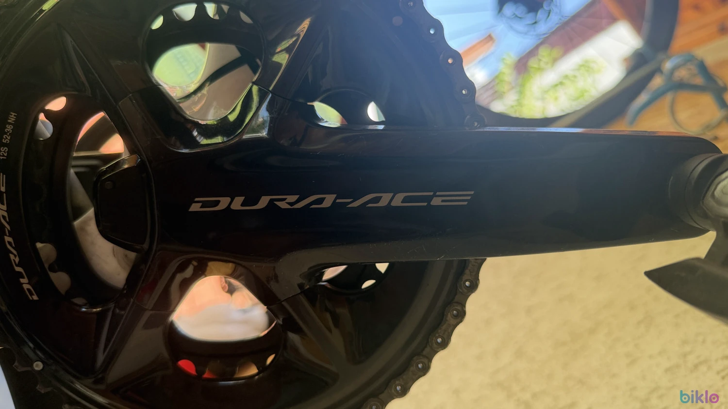 1. Angrenaj cu powermetru Dura Ace 2x12 172,5 cu foi 52 -36 FC-R9200-P