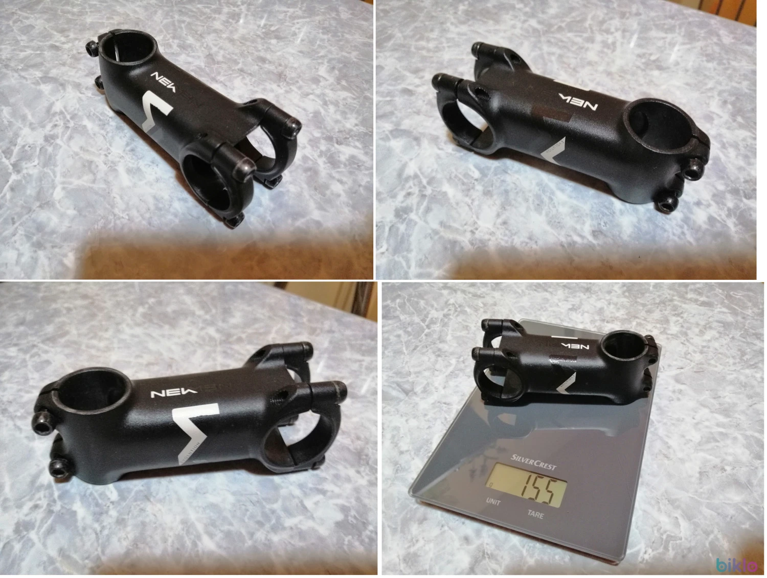 1. Pipa ghidon Newmen Evolution, lungime 90mm, prindere ghidon ø 31.8mm/ furca 1 1/8"