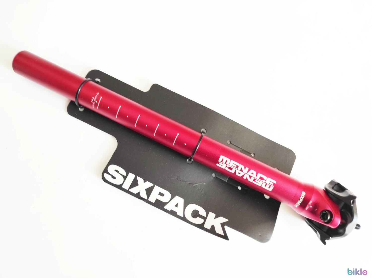 3. Tija de sa Sixpack Menace 27.2x350mm rosie, noua