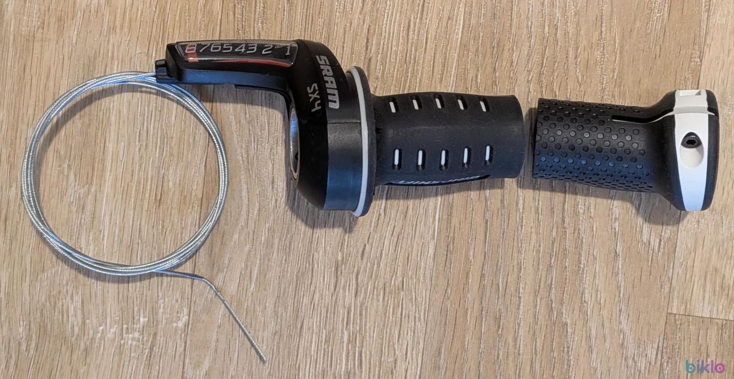 1. Schimbator SRAM SX 4 Gripshift 8 viteze