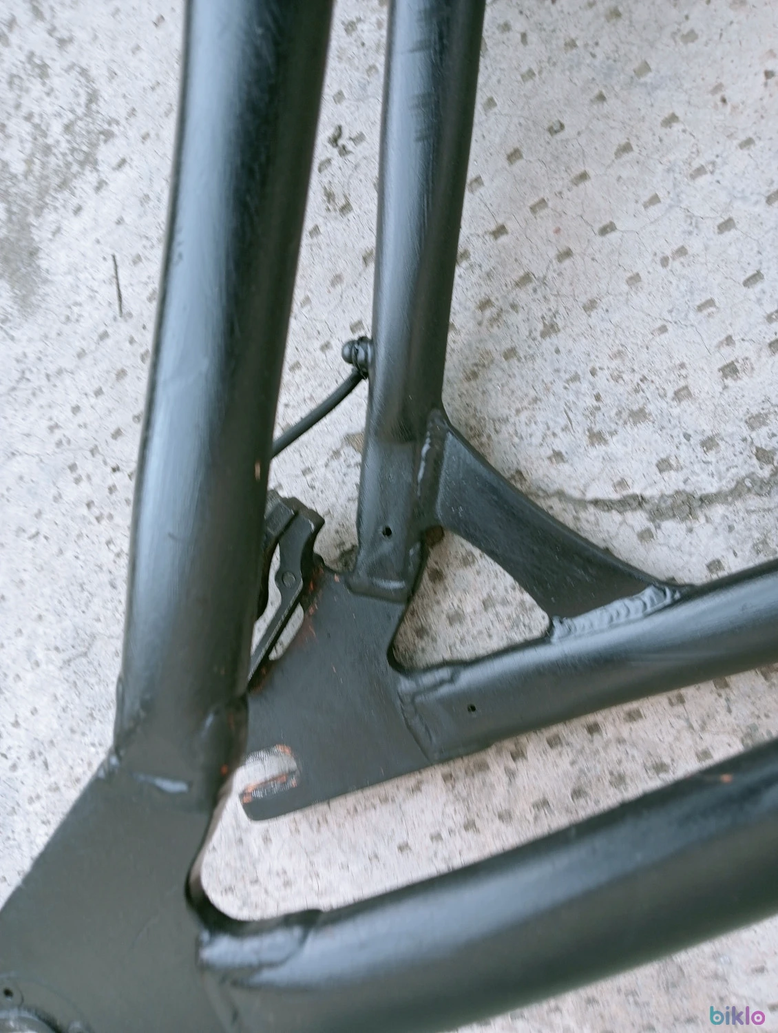 8. Cadru MTB 26 Dirt aluminiu numai pt frână disc dropout orizontale + furca si piese