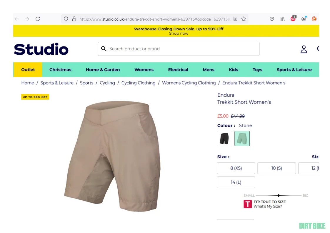 2. Pantaloni scurti ciclism/bicicleta femei Endura marimea 12(M)/38-40.