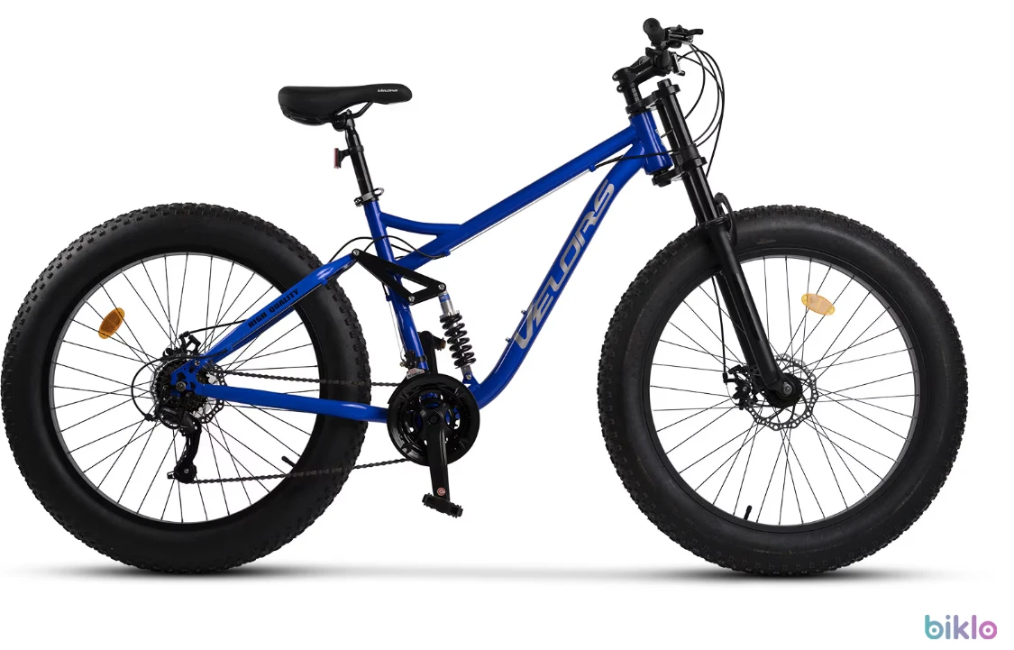 1. Bicicletă Fat Bike Velors, Mărimea M Full Suspension (Model 2023) - Stare Foarte Bună