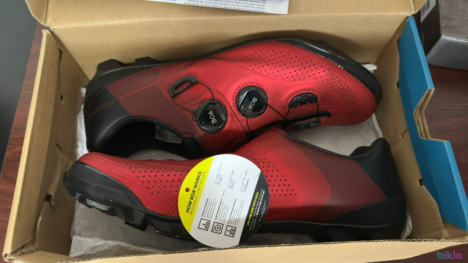 1. PANTOFI CICLISM SHIMANO OFF-ROAD/XC-RACING SH-XC702MR RED 45
