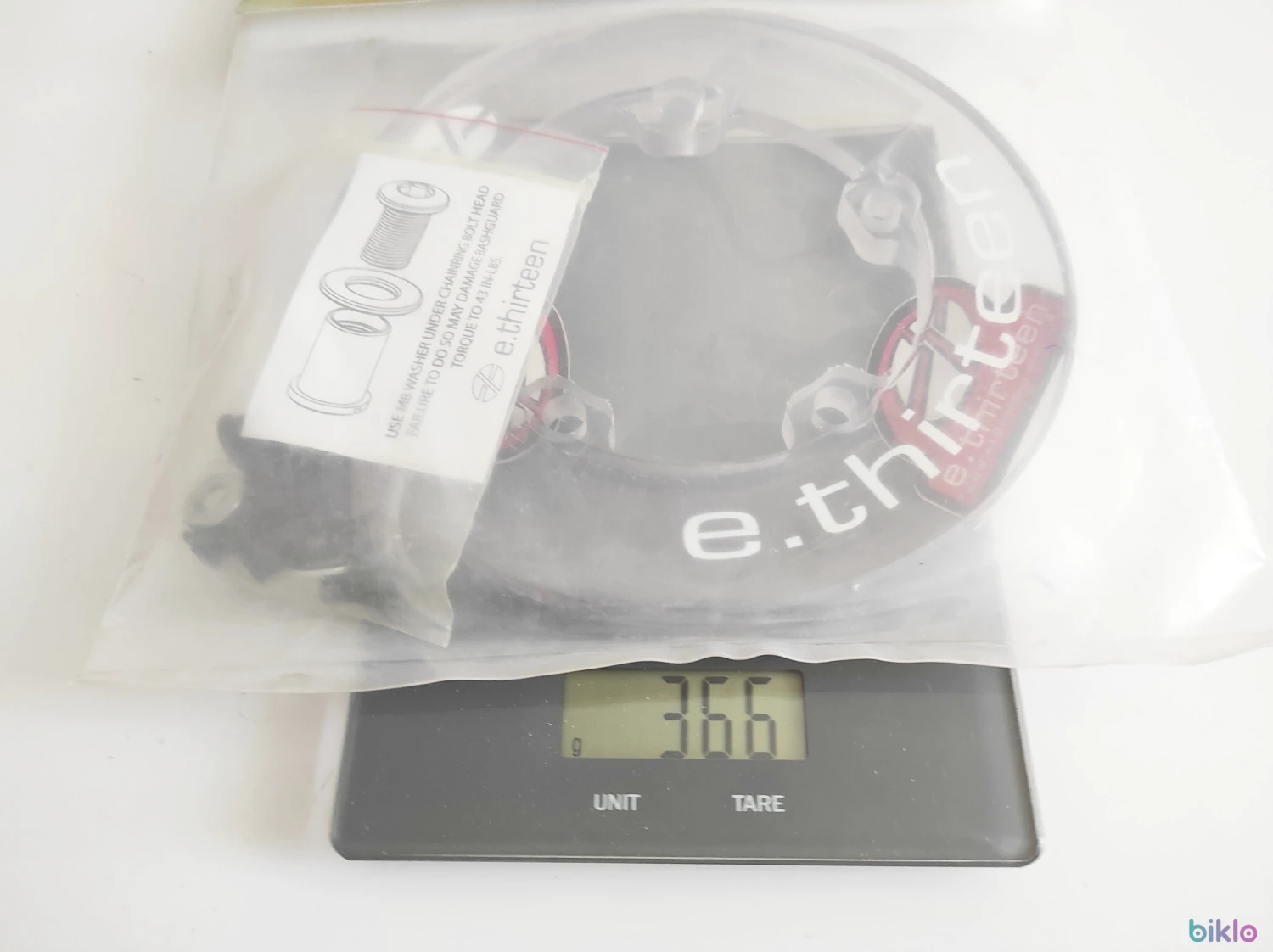 8. Bashguard E*thirteen Supercharger 38-42T, 110 BCD, transparent, nou