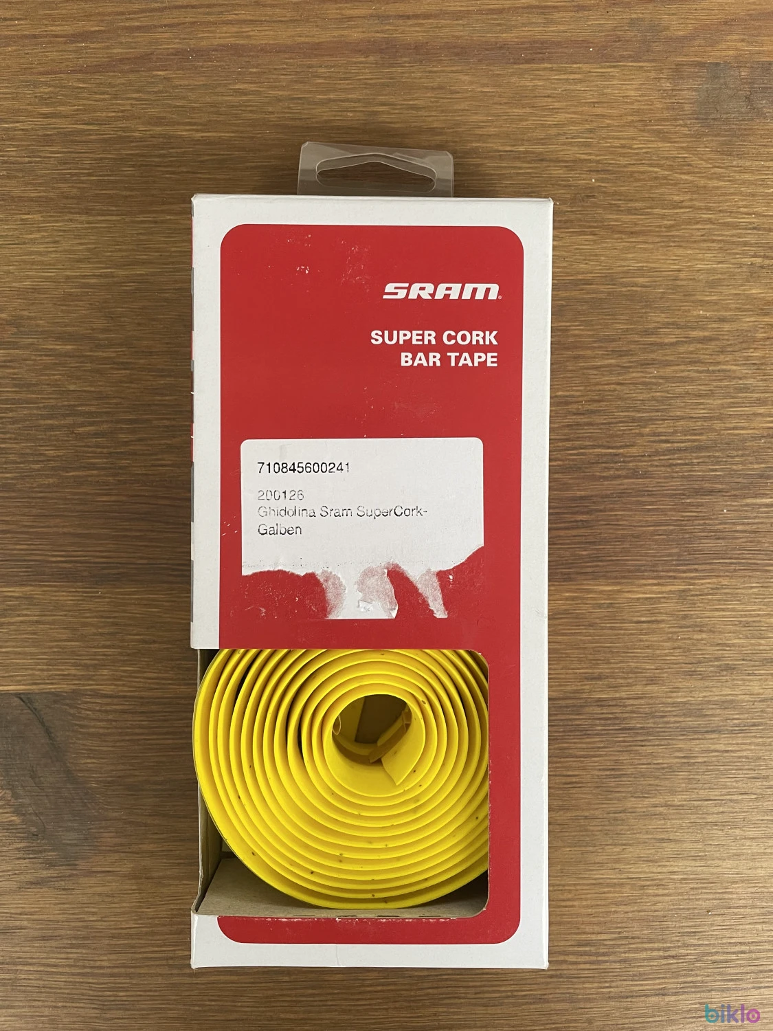 1. Ghidolina SRAM super cork bartape galbenă