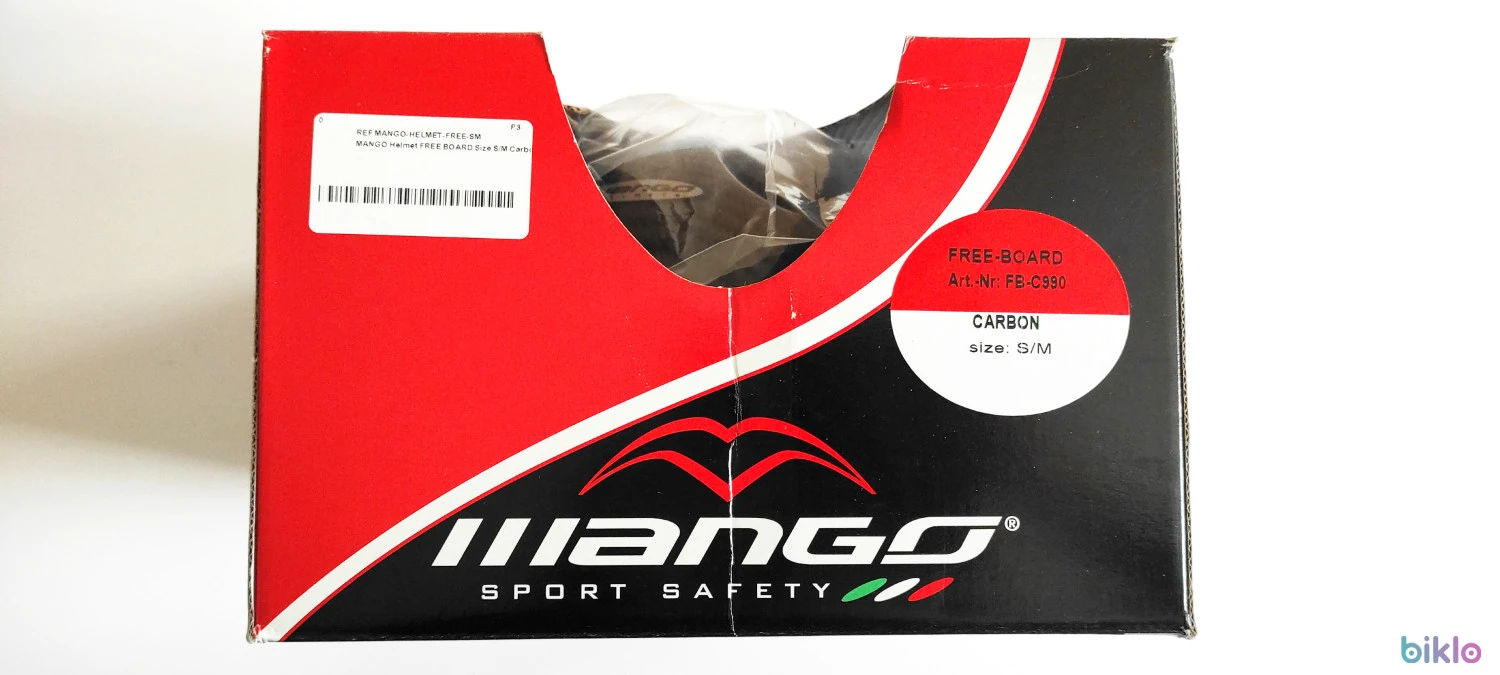 9. Casca Mango Free-Board marimea S/M 52-57cm, neagra carbon, made in Italy, noua