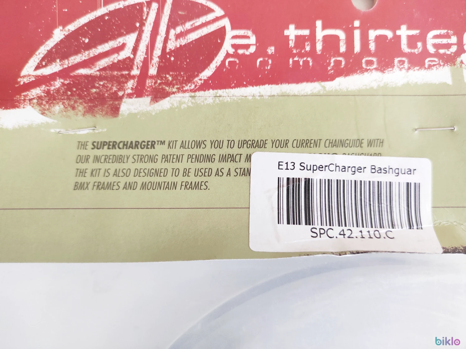 5. Bashguard E*thirteen Supercharger 38-42T, 110 BCD, transparent, nou