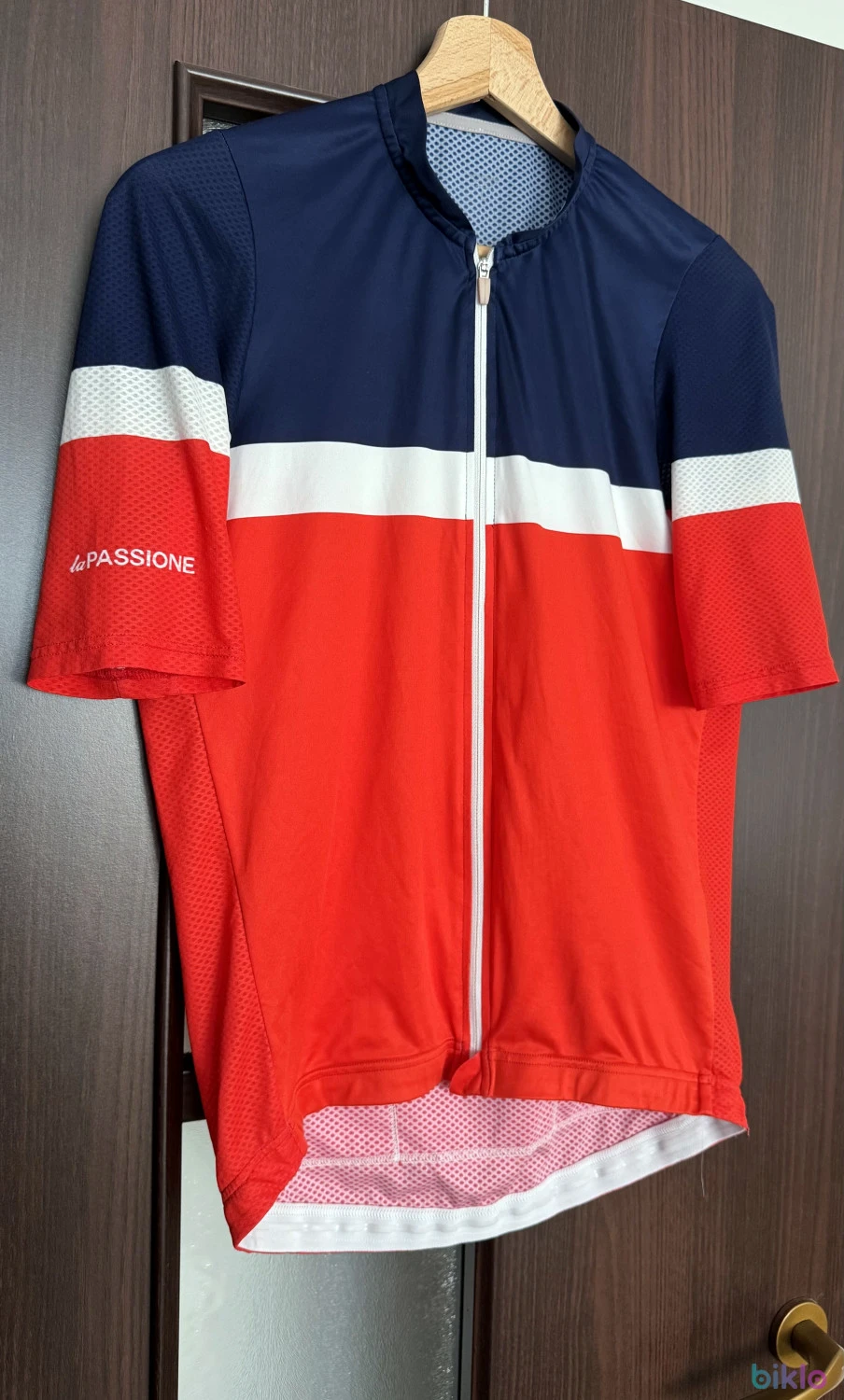 1. Tricou echipament ciclism La Passione Red/Blue/White L
