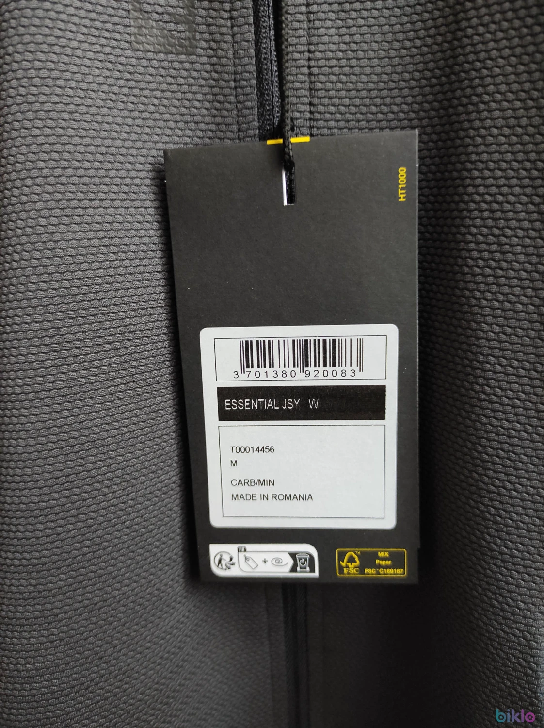 6. Tricou dama Mavic Essential Carbon/Mint marimea M, nou