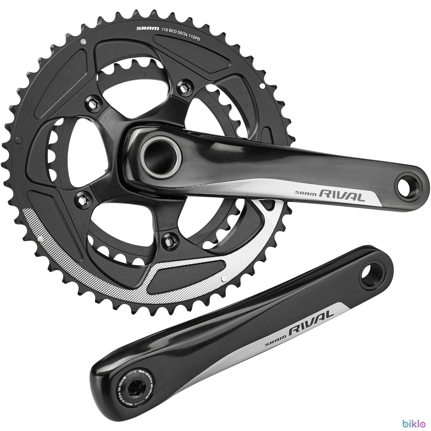 1. Angrenaj pedalier SRAM Rival 22 2x11 viteze 50/34T 170mm GXP nou