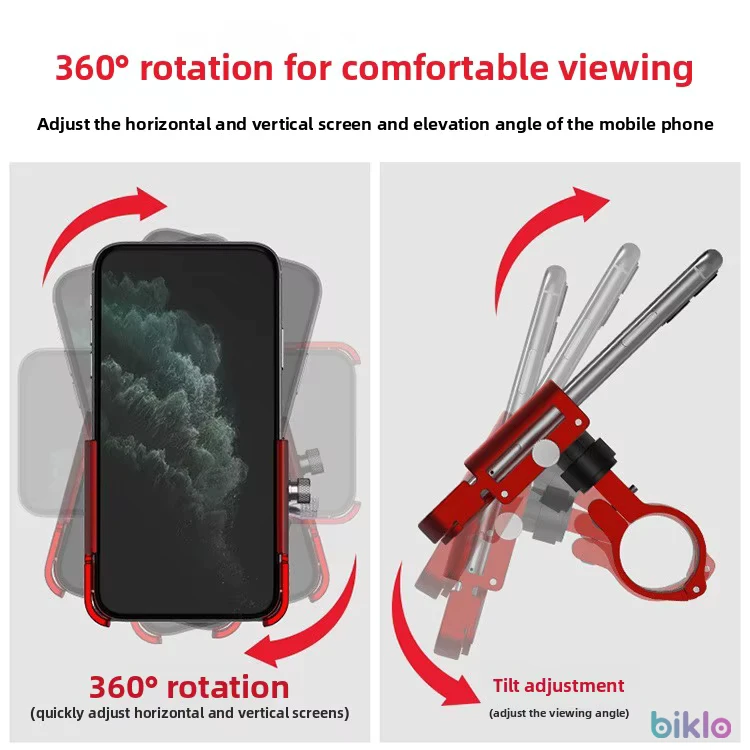 6. Suport telefon din aluminiu GUB P30, bicicleta, trotineta, motocicleta, scuter