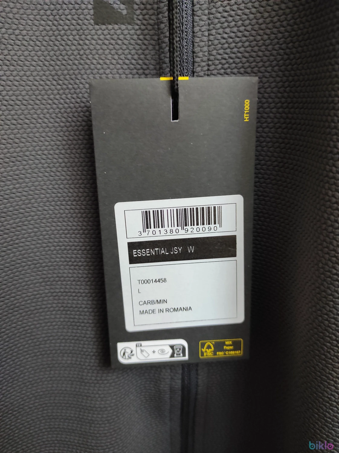 6. Tricou dama Mavic Essential Carbon/Mint marimea L, nou