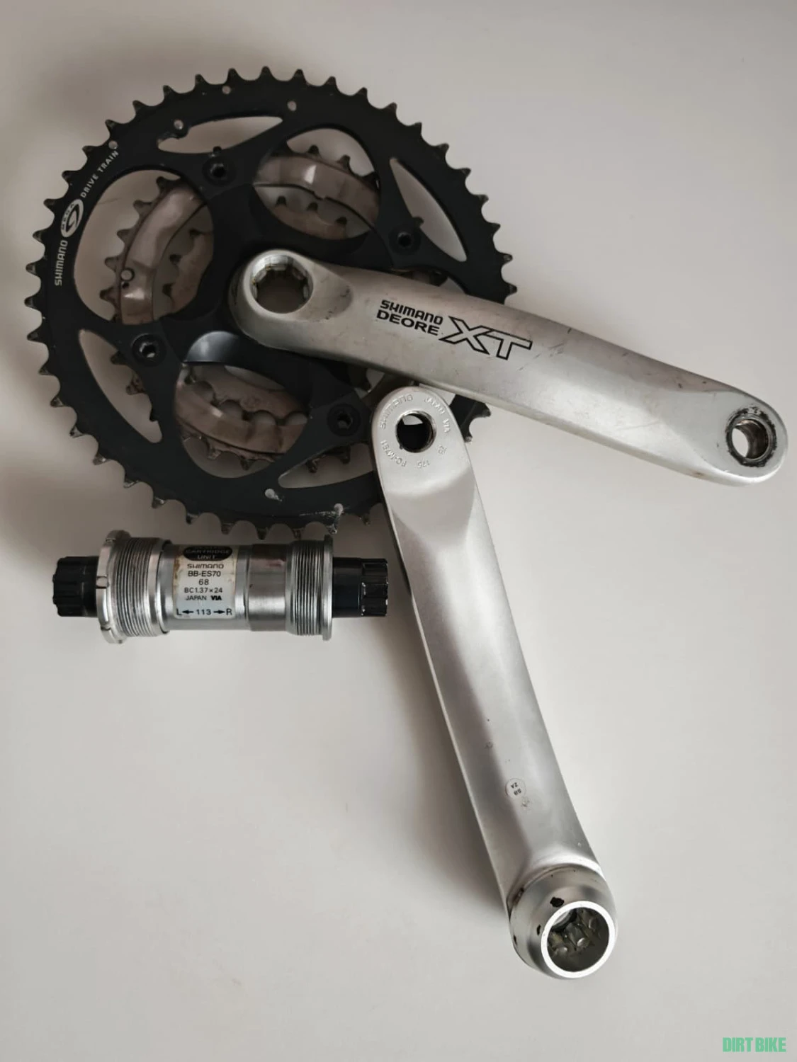 1. Pedalier Shimano M751 octalink + monobloc XT