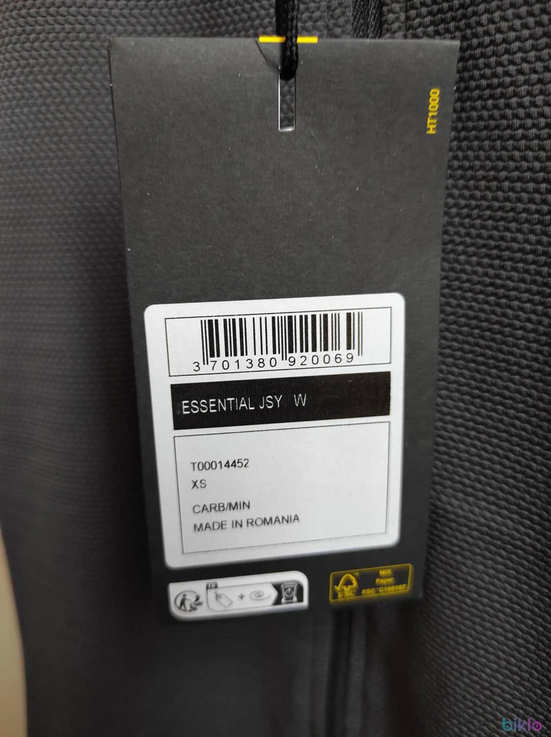 6. Tricou dama Mavic Essential Carbon/Mint marimea XS, nou