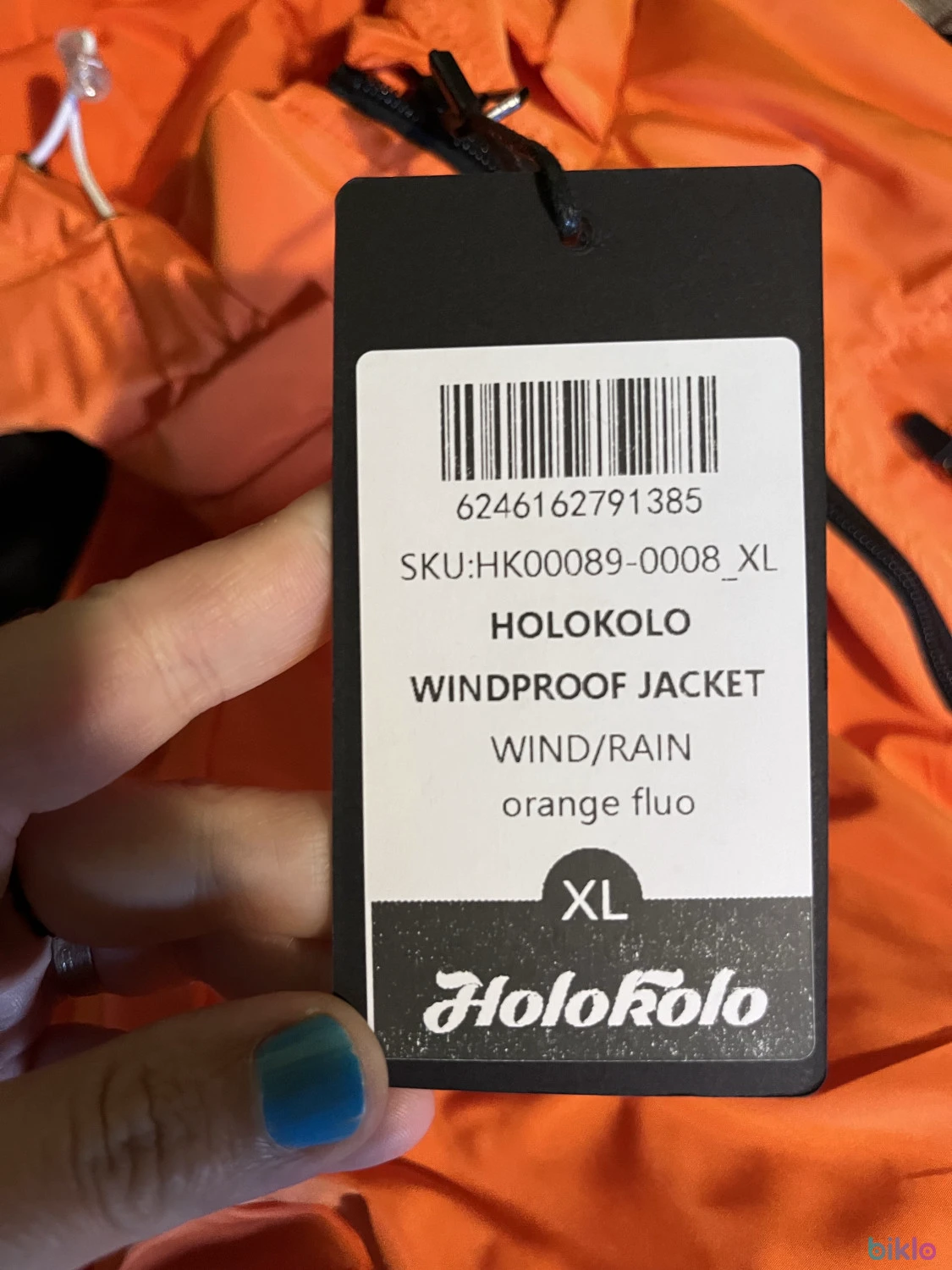 5. JACHETA HOLOKOLO WIND/RAIN PORTOCALIE