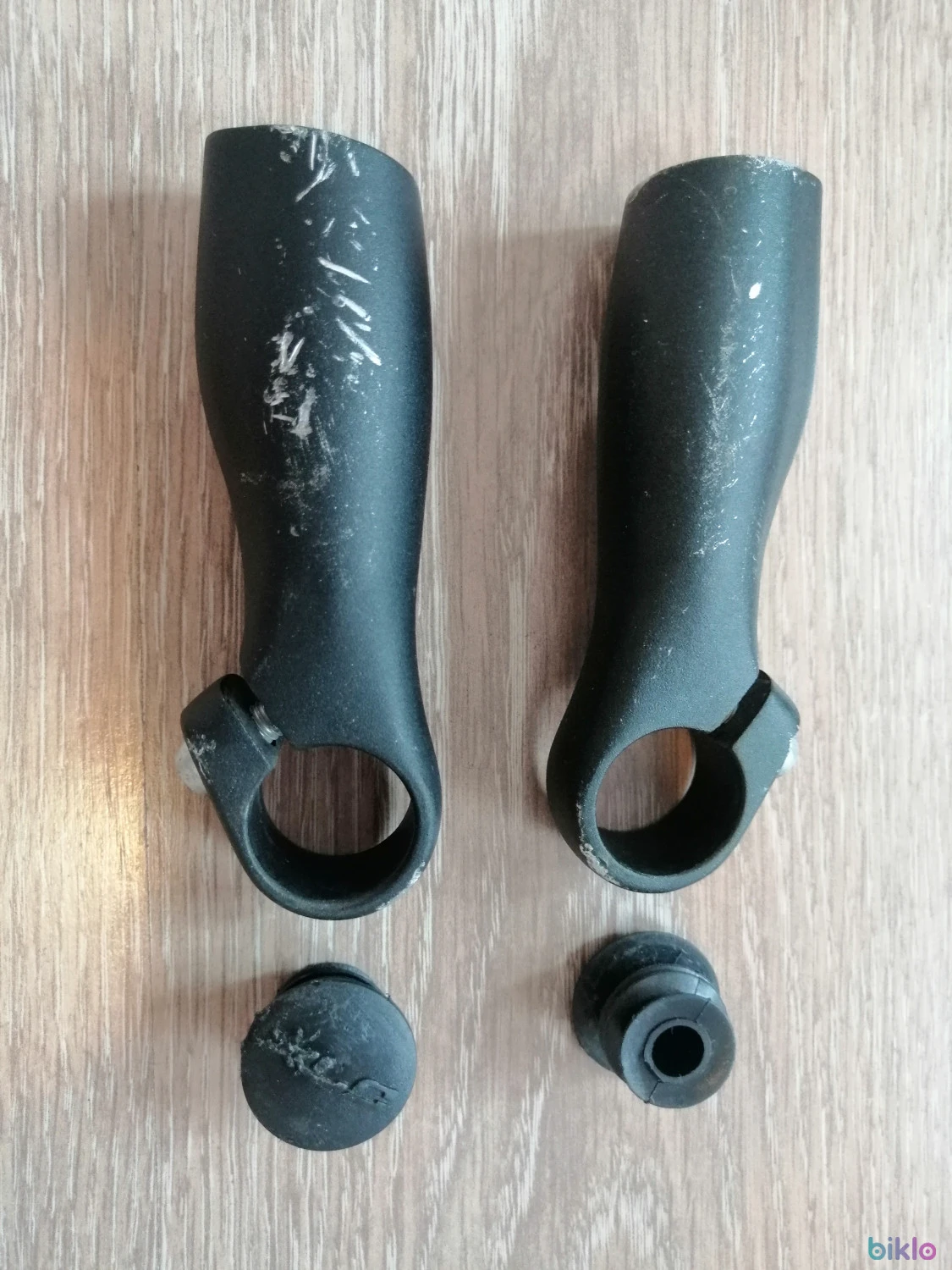 2. Bar ends XLC, 80mm, Aluminium, prindere ghidon Ø22.2mm