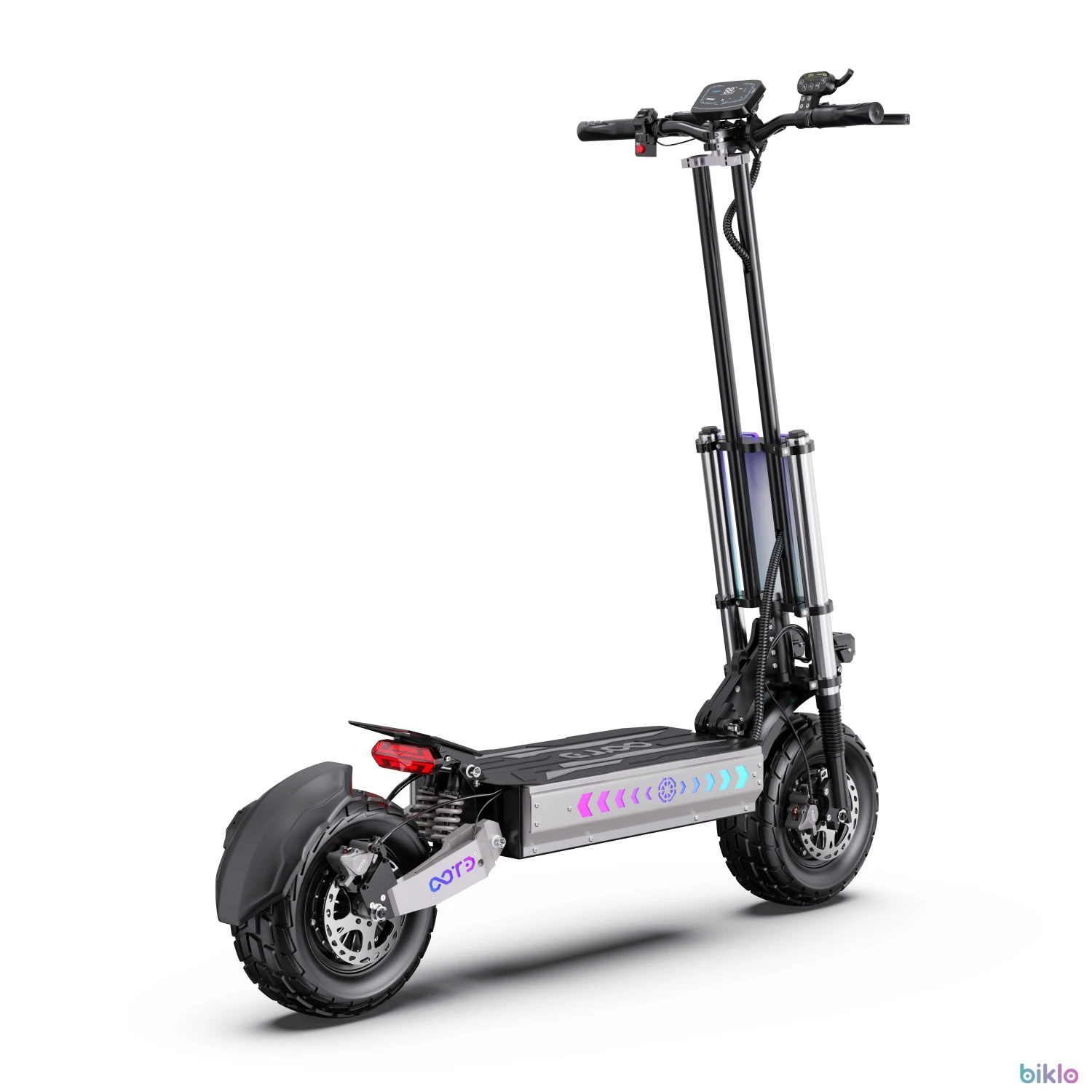 6. OOTD T90 Folding Electric Scooter, Dual 2100W Motor, 60V 31.2AH, 100KM Range, 13" Off-Road Tire