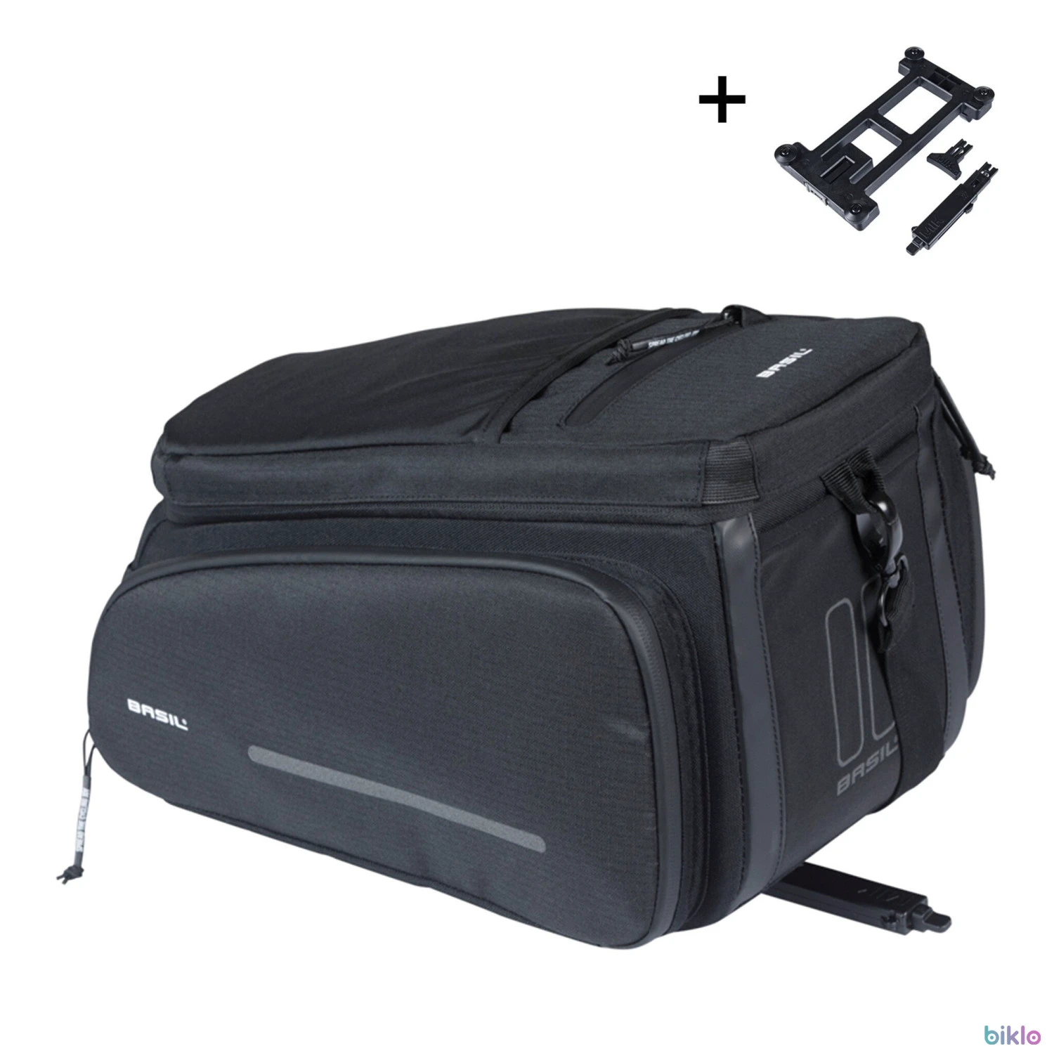 1. Basil Move MIK Carrier Bag 10-26L - Black