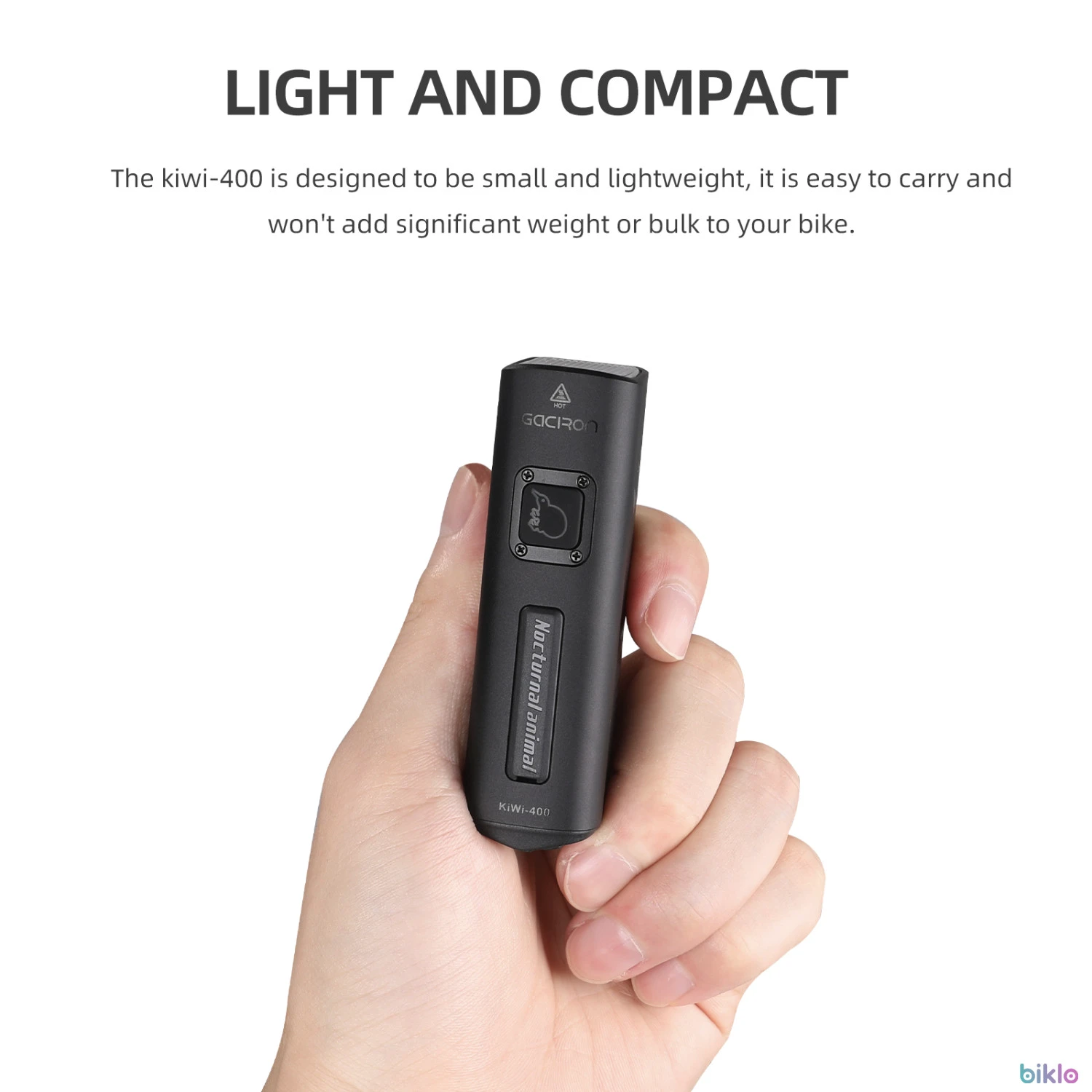 1. KIWI-400 Anti-Glare Bike Front Light