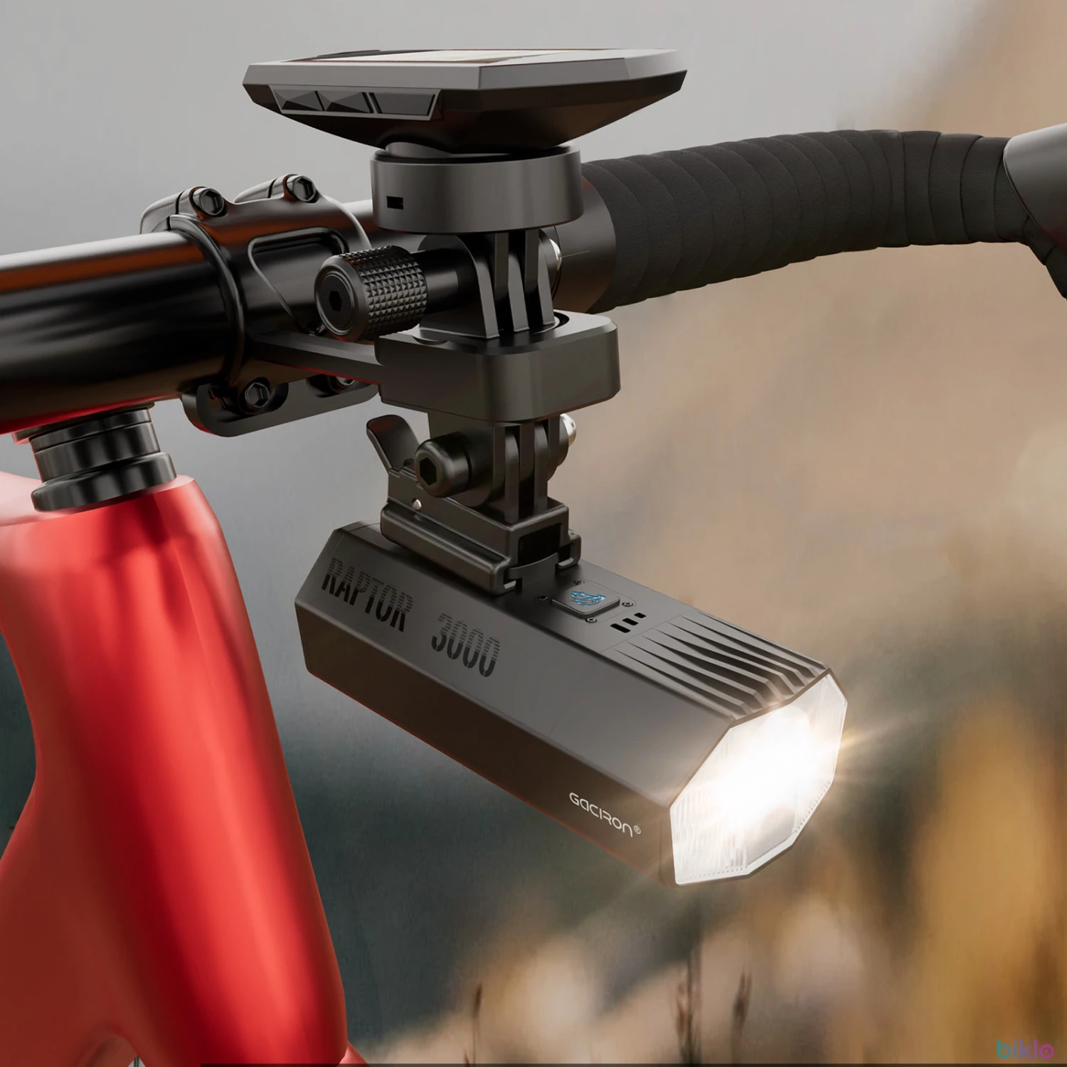 2. Gaciron RAPTOR-3000 Ultra High Lumen Bike Front Light