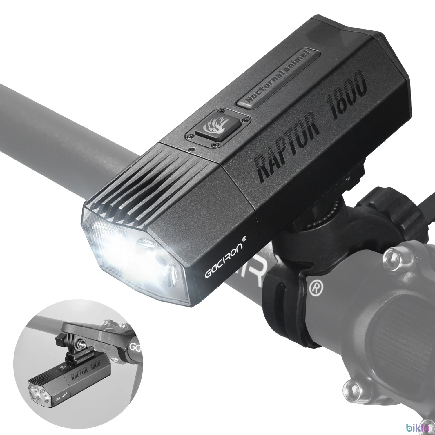 1. Gaciron Raptor-1800 Ultra High Lumen Bike Front Light