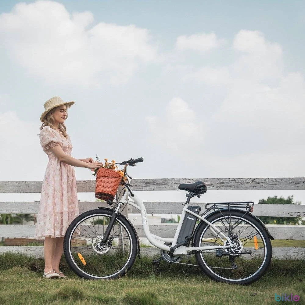 7. Electric Bicycle DYU C6 Adult 250W Motor 36V12.5AH Battery 26 inch Fat Tire city Electric Bike