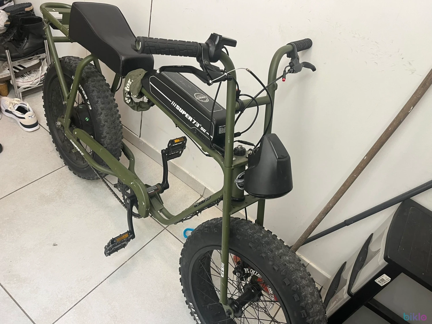1. Super73 SG Fat Bike électrique vert olive – 740 km – Look Californie USA