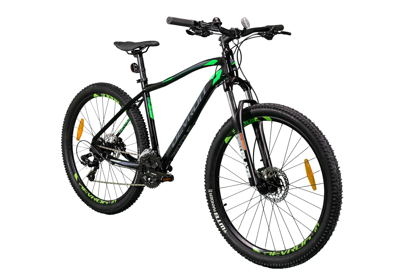 2. Bicicleta Mtb Devron Riddle 2023 RM1.7 - 27.5 Inch, M, Negru-Verde
