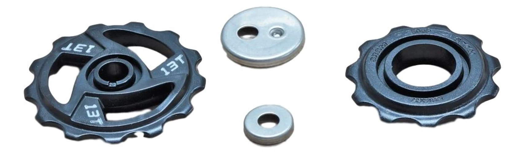 1. 5.0 Rear Derailleur Pulley Assy - Silver-Black