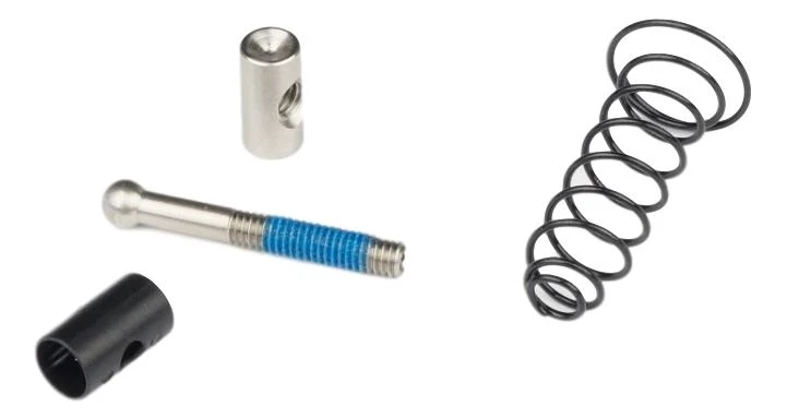 1. Lever Pushrod/Cross Dowel/Return Spring X0 Aluminum - Silver