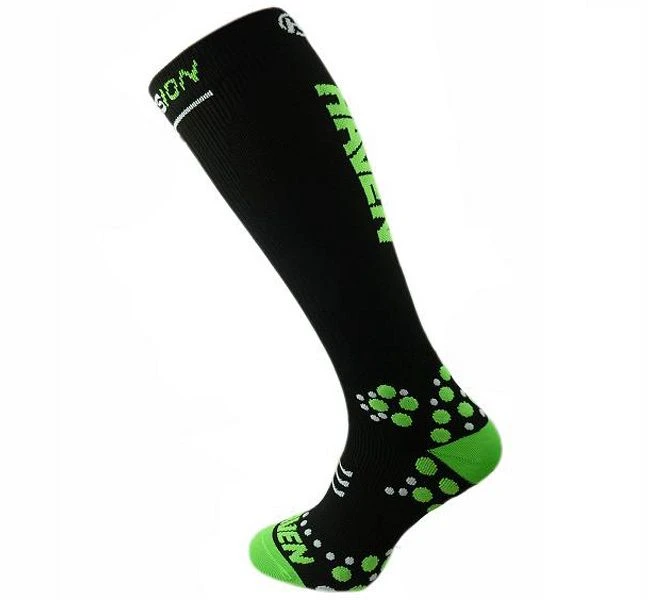 1. Sosete Ciclism Haven Evotec Silver 2 - 40-41, Negru-Verde
