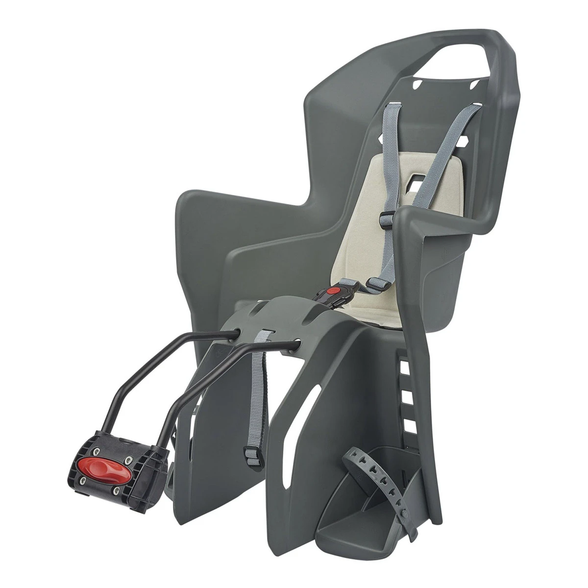 1. Scaun Bicicleta Copii Polisport Koolah FF - Gri-Crem
