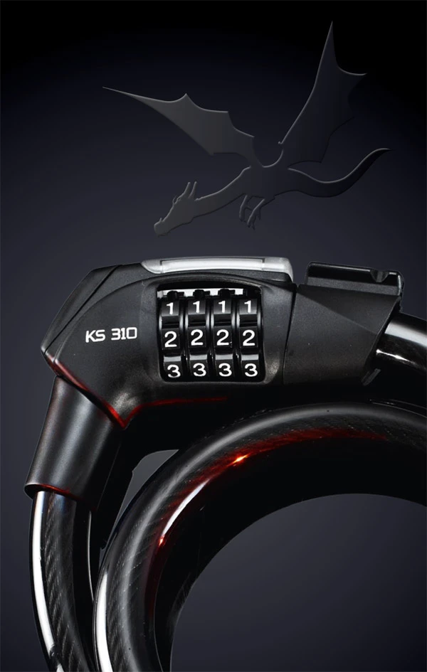 4. Antifurt Bicicleta Trelock Ks 310/100 Dragon - Negru