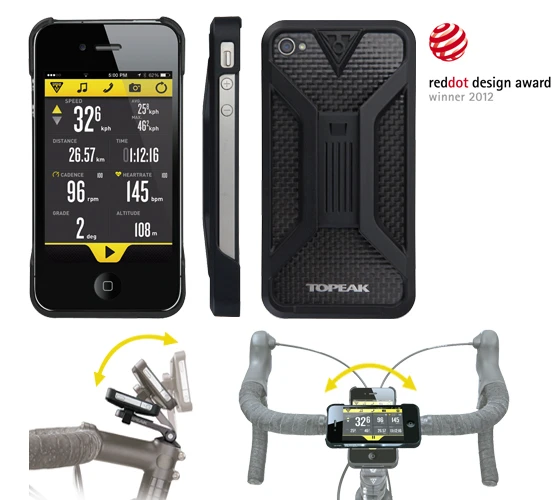 7. Husa Smartphone Bicicleta Topeak Ridecase Iphone 4, Negru