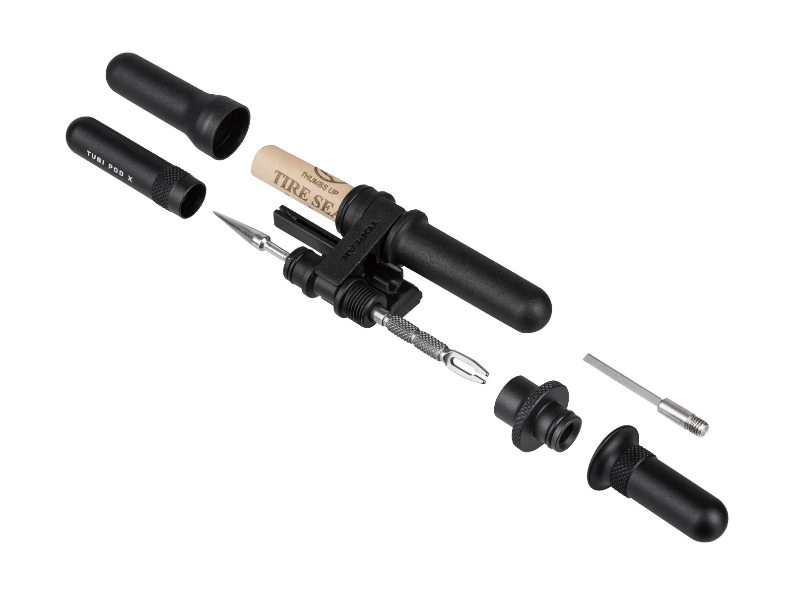 1. Set Scule Antipana Tubeless Bicicleta Topeak Tubi Pod X, Tub-Pdx, Negru