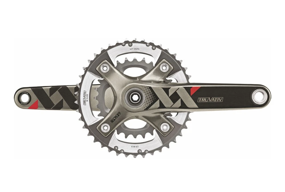 1. Angrenaj Pedalier Truvativ xx Q156 - 2x10 Viteze, 42-28t, Negru