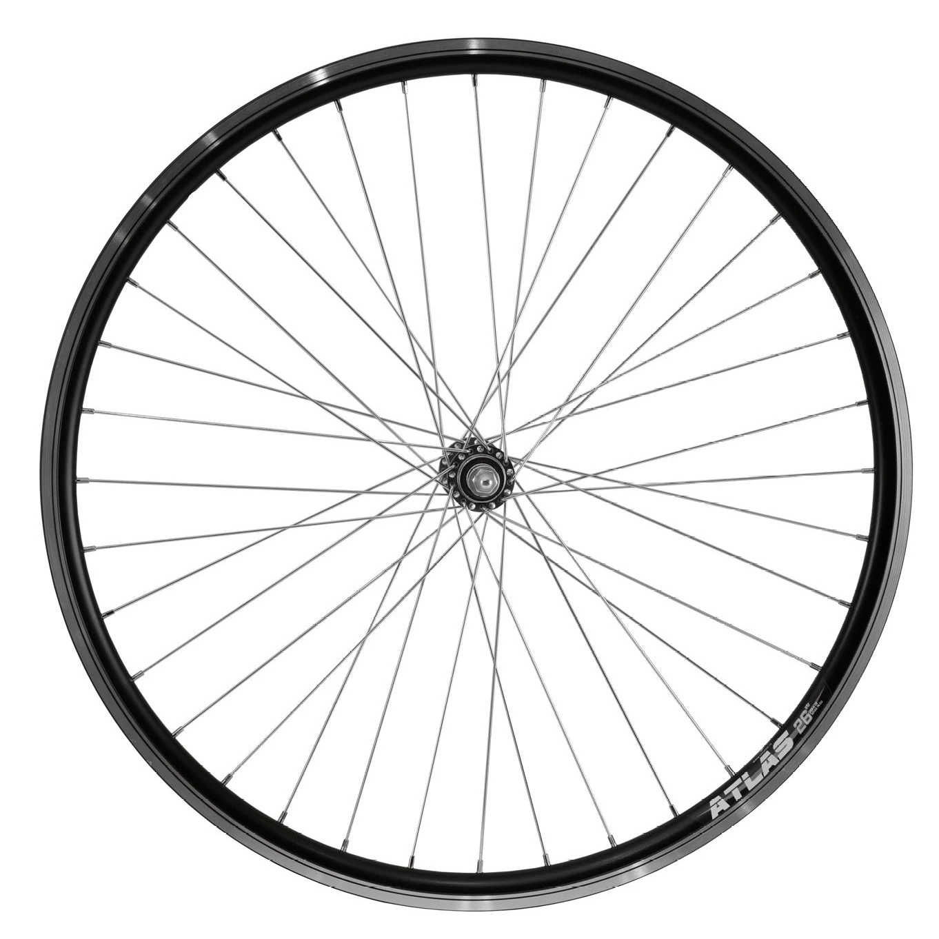 1. Roata Fata Bicicleta Cerurim, Janta Atlas, 559 x 18, 26 Inch, Negru