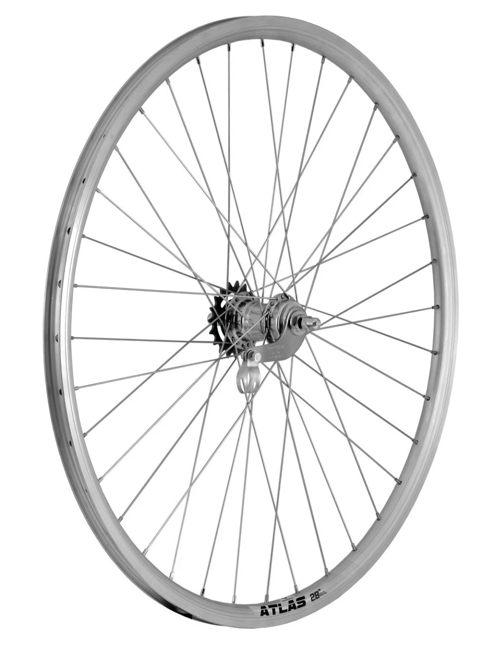 2. Roata Spate Bicicleta Cerurim - 28 Inch, 36H, 622 x 18, Argintiu