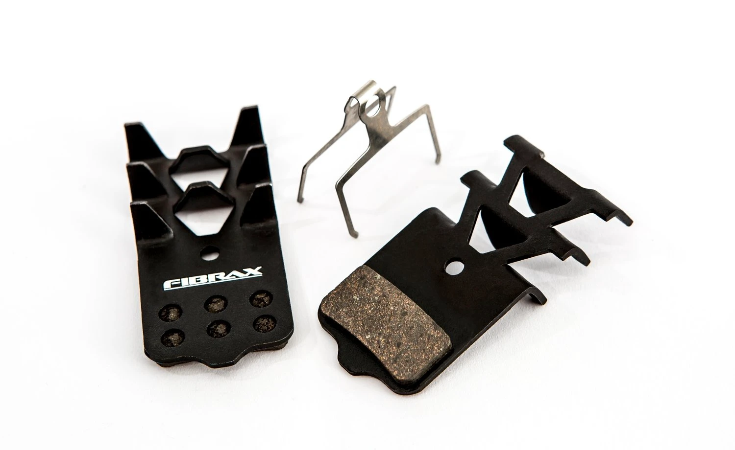 1. Placute Frana Disc Bicicleta Fibrax Ash977F, Semi-Metalice - Negru