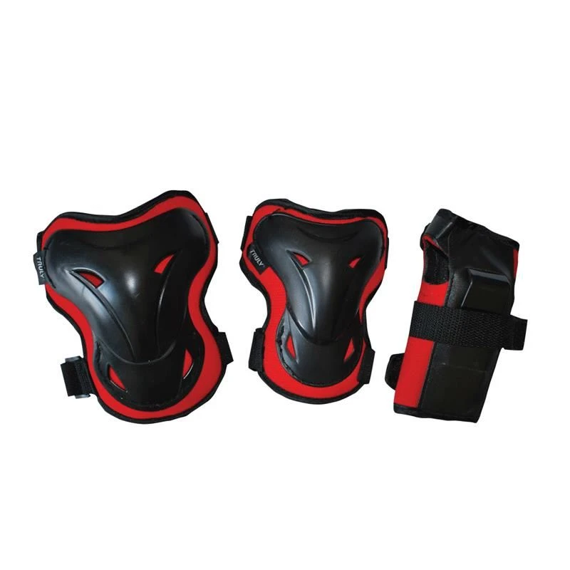 1. Set Genunchiere Si Cotiere Shelter, L, Rosu