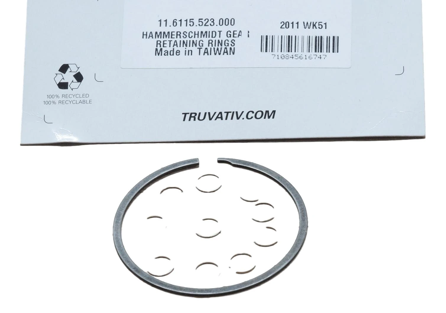 1. HammerSchmidt Planet Gear Retaining Rings - Silver