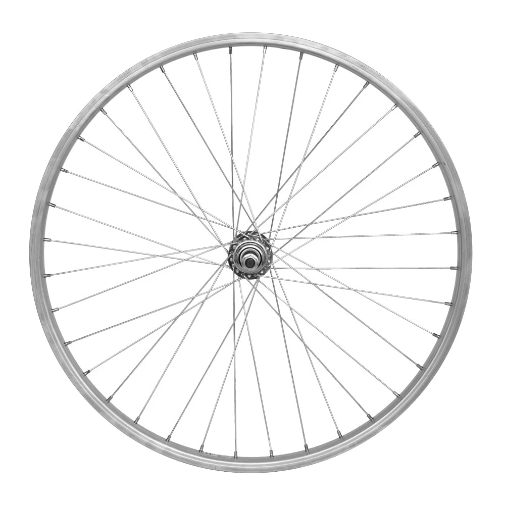 1. Roata Spate Bicicleta Cerurim 24 Inch, 36H, 507 x 21, Argintiu