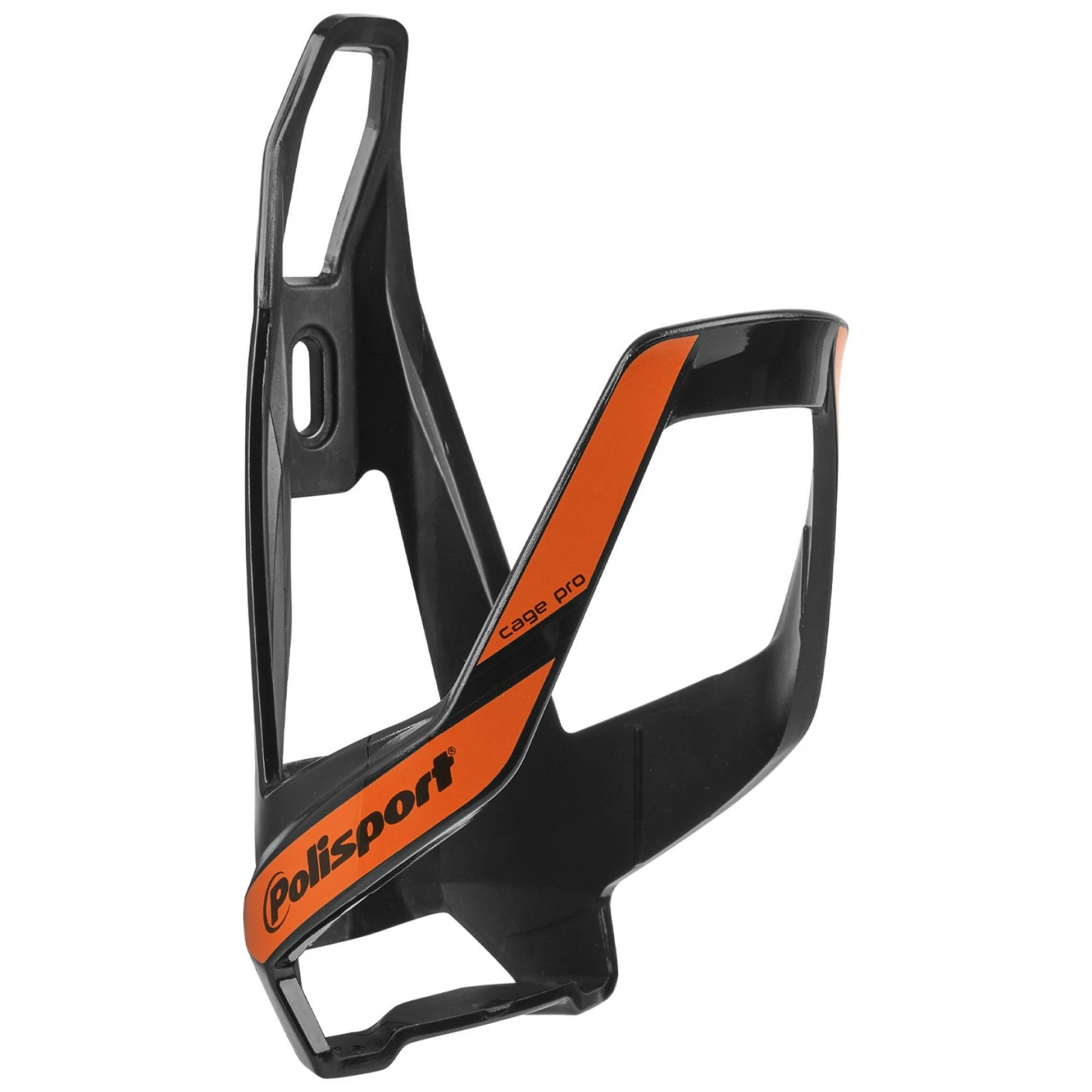 1. Suport Bidon Apa Polisport Holder Pro - Negru-Portocaliu
