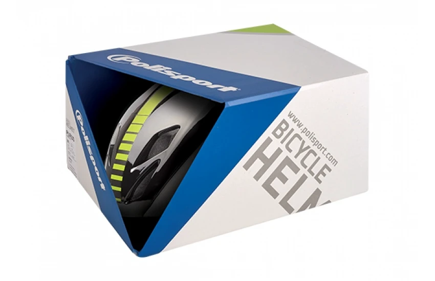 3. Casca Ciclism Road Polisport Aero - 58-61 cm, L, Alb-Negru