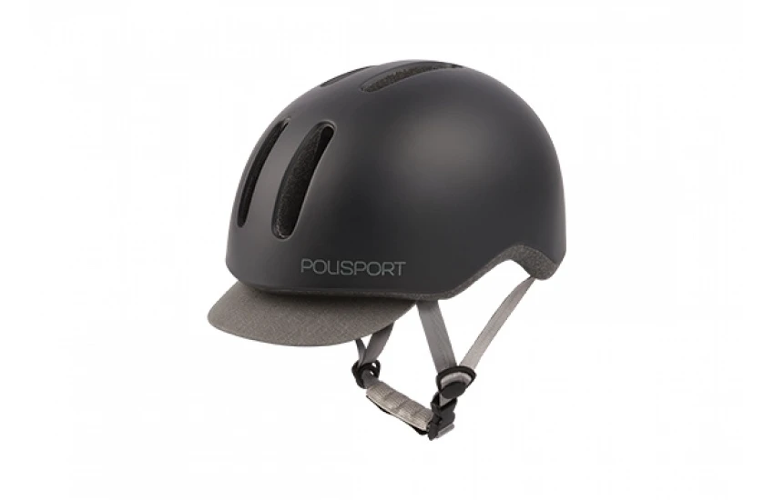 2. Casca Ciclism Urbana Polisport Commuter - 58-61 cm, L, Negru