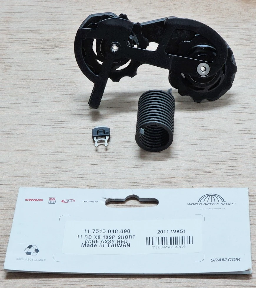 2. 11 Rear Derailleur X0 10 Speed Short Cage Assembly - Black